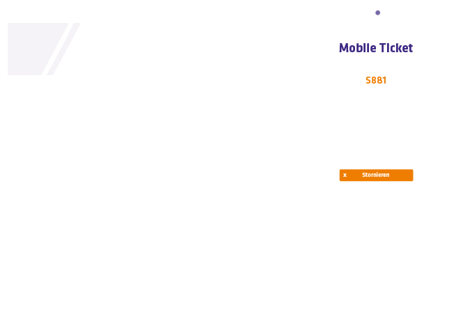 Mobile Ticket Warteschlange Anmeldung Praxis