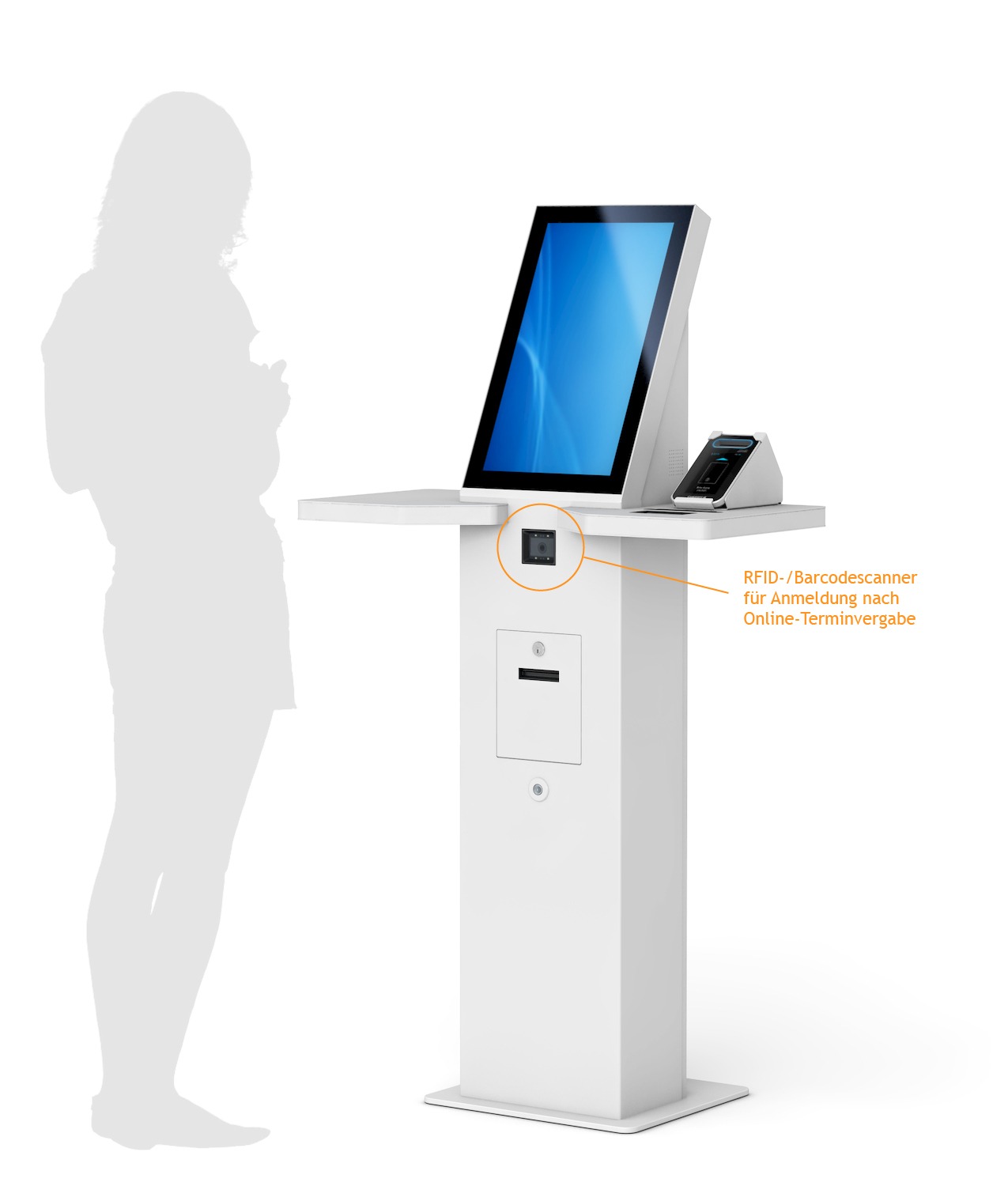 Patienten Self-Check-in Barcodescanner
