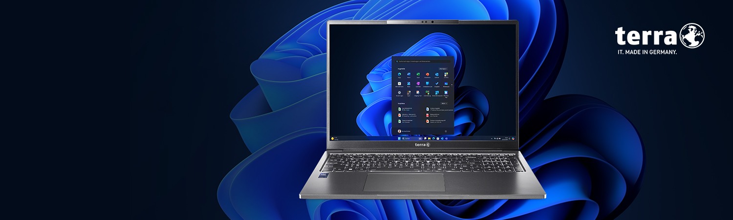 Microsoft Windows 11 Betriebssystem auf TERRA Laptop