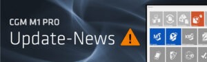 CGM M1 PRO Update-News Hinweismeldung
