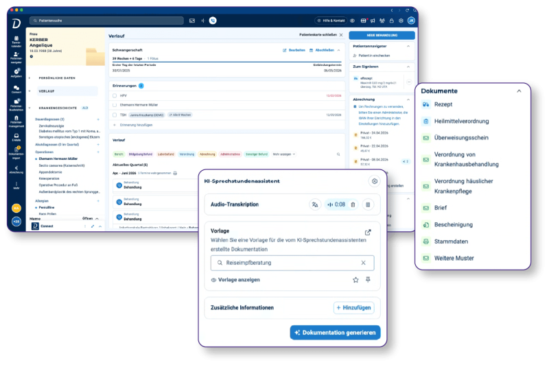 Doctolib All-in-one Praxissoftware mit Dokumentenablage und Sprechstundenassistent